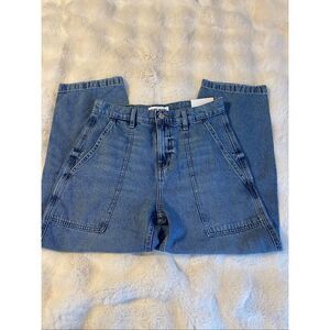 DKNY Jeans Women's High Rise Utility Barrel Jeans Sz 26 NWT